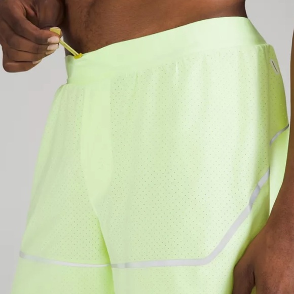 Lululemon Men’s Surge Lined Short 6" Special Edition Color Faded Zap/Wasabi XL - Picture 3 of 9
